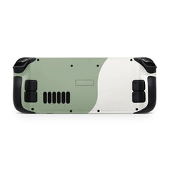 Classic Green and White Steam Deck Skin Steam Deck OLED Skin & LCD, Kawaii Pastel Color Blocking, Full Wrap 3M Vinyl Cover - Tackydesign
