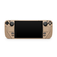 Classic Solid Color Steam Deck skin, Kawaii Pastel Brown Latte Steam deck Color Blocking Decal Full Wrap cover Vinyl 3m Sticker - Tackydesign