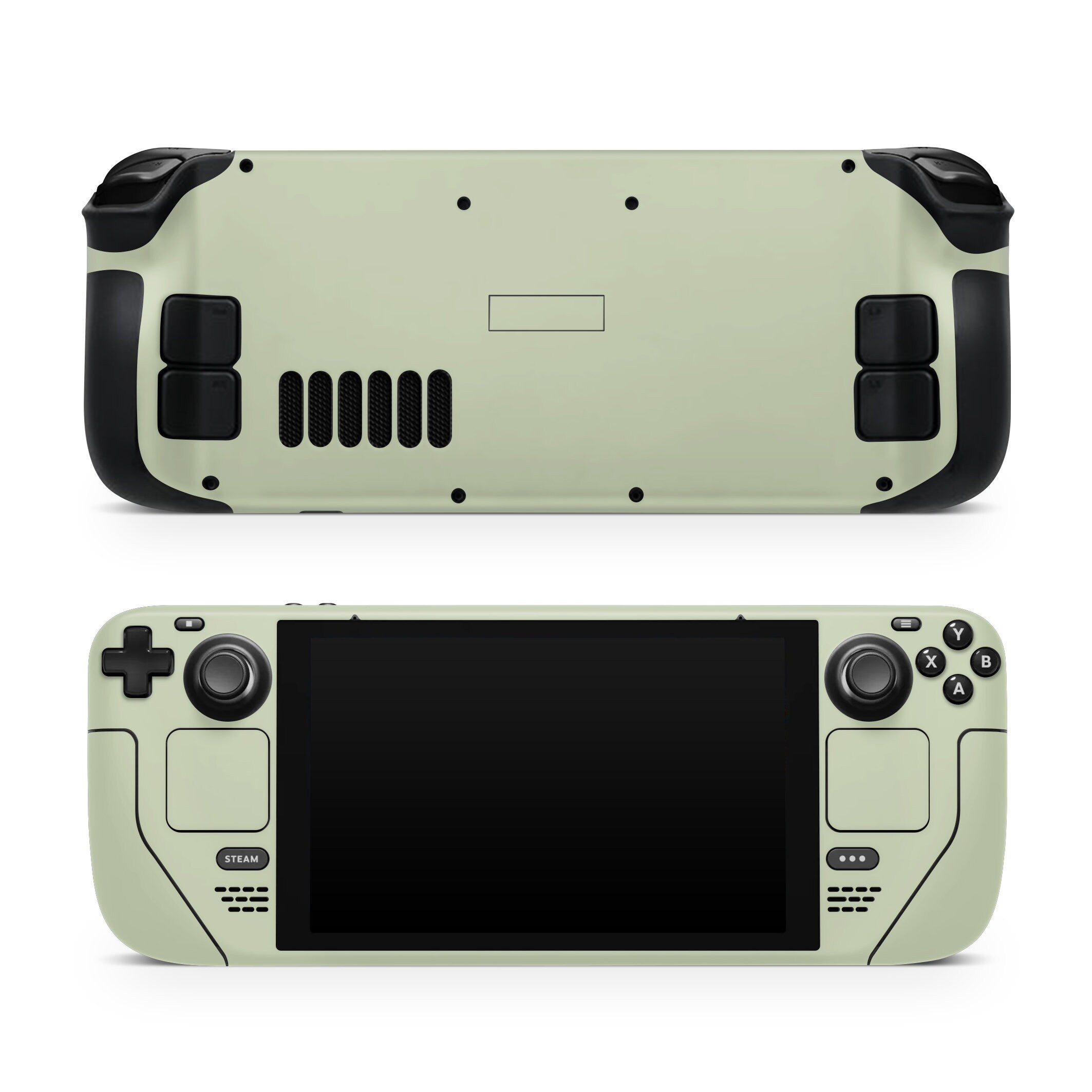 Classic Solid Color Steam Deck skin, Kawaii Pastel Color Blocking Steam deck Matcha Green Color Decal Full Wrap cover Vinyl 3m Sticker - Tackydesign