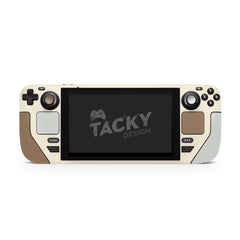 Color Blocking Steam Deck Skin Solid Color Steam Deck OLED Skin | Premium 3M Vinyl FullWrap Decal Green & Brown - Tackydesign