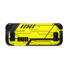 Cyber Steam Deck skin, Yellow Color Kawaii Steam Deck Decal Full Wrap cover Vinyl 3m Sticker - Tackydesign