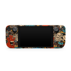 Greffeti Steam Deck skin, Multi Color Moon Steam Deck Kawaii Decal Full Wrap cover Vinyl 3m Sticker - Tackydesign