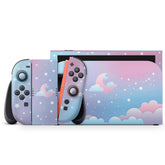 Pastel Clouds Moon & Stars Nintendo Switch 2 Skin Wrap 3M Vinyl Full Cover - Tackydesign