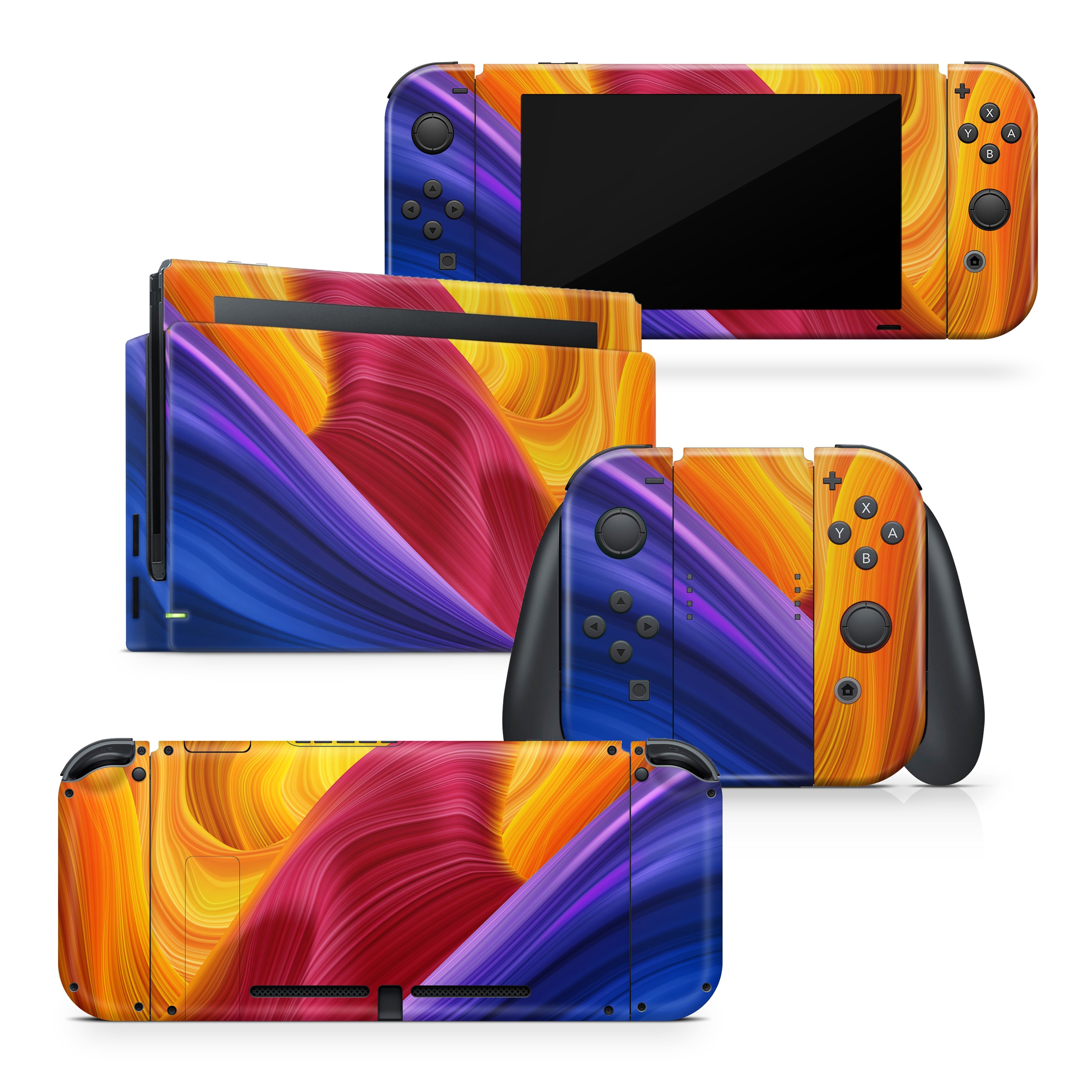 TACKY DESIGN Abstract Nintendo Switch Skin Wrap | Twistings 3M Vinyl Full Cover Decal Stickers - Tackydesign