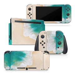 TACKY DESIGN Beach Nintendo Switch Skin Wrap | Pastel 3M Vinyl Cover - Tackydesign