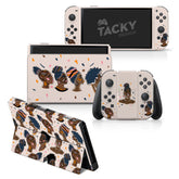 TACKY DESIGN Beige Nintendo Switch OLED Skin Wrap | Black Lives Matter 3M Vinyl Full Cover - Tackydesign