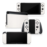 TACKY DESIGN Black & White Nintendo Switch Skin Wrap | Color Blocking 3M Vinyl Full Cover - Tackydesign