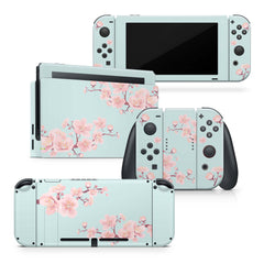 TACKY DESIGN Cherries Blossom Nintendo Switch Skin Wrap | 3M Vinyl Full Cover Decal Stickers - Tackydesign