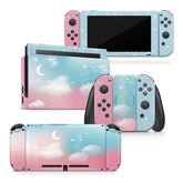 TACKY DESIGN Clouds Sky Nintendo Switch Skin Wrap | Pastel 3M Vinyl Full Cover - Tackydesign