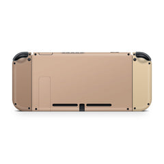 TACKY DESIGN Color Blocking Nintendo Switch Skin Wrap | Cappuccino 3M Vinyl Full Cover - Tackydesign