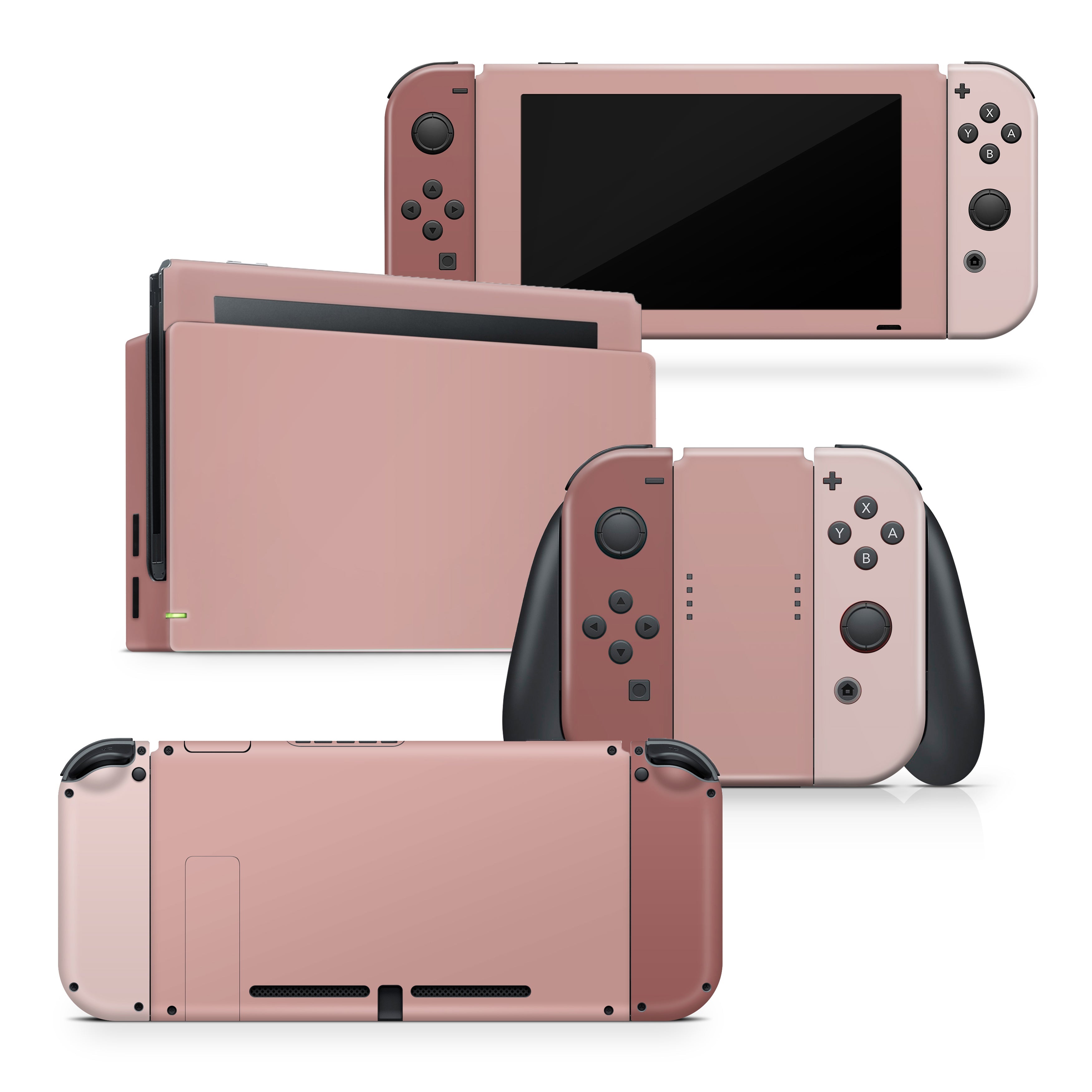 TACKY DESIGN Colorwave Nintendo Switch Skin Wrap | Brown & Pink Colorwave 3M Vinyl Cover - Tackydesign
