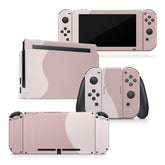 TACKY DESIGN Colorwave Nintendo Switch Skin Wrap | Pink Color Blocking 3M Vinyl Cover - Tackydesign