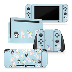 TACKY DESIGN Cute Animals Nintendo Switch Skin Wrap | Kawaii Pet Pastel 3M Vinyl Cover - Tackydesign