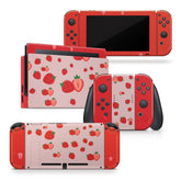 TACKY DESIGN Cute Strawberry Nintendo Switch Skin Wrap | Pink 3M Vinyl Full Cover - Tackydesign