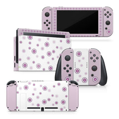 TACKY DESIGN Flowers Nintendo Switch Skin Wrap | Kawaii Pastel 3M Vinyl Cover - Tackydesign