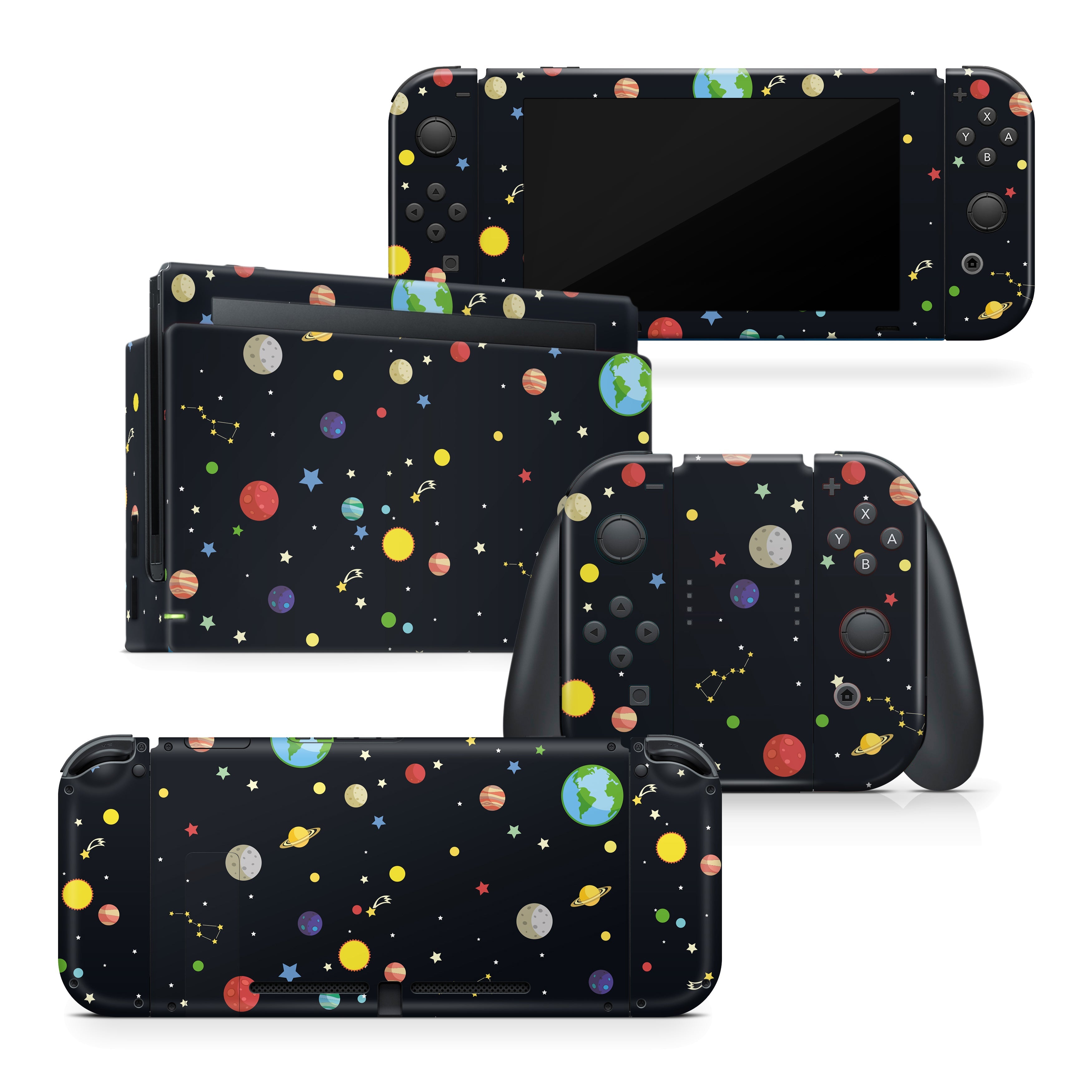 TACKY DESIGN Galaxy Nintendo Switch Skin Wrap | Planets 3M Vinyl Full Cover - Tackydesign