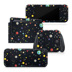 TACKY DESIGN Galaxy Nintendo Switch Skin Wrap | Planets 3M Vinyl Full Cover - Tackydesign