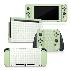 TACKY DESIGN Green Leaves Nintendo Switch Skin Wrap | 3M Vinyl Full Cover - Tackydesign