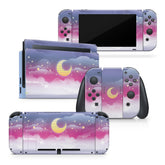 TACKY DESIGN Moon Nintendo Switch Skin Wrap | Clouds Starry Sky 3M Vinyl Full Cover - Tackydesign