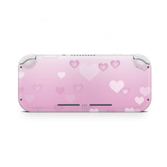 TACKY DESIGN Nintendo Switch Lite Skin Wrap | Pastel Pink Heart 3M Vinyl Full Cover - Tackydesign