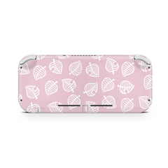 TACKY DESIGN Nintendo Switch Lite Skin Wrap | Pastel Pink Leaves 3M Vinyl Full Cover - Tackydesign