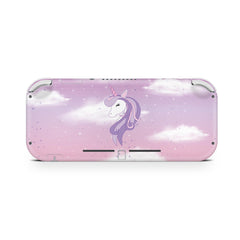 TACKY DESIGN Nintendo Switch Lite Skin Wrap | Pink Pastel Unicorn 3M Vinyl Full Cover - Tackydesign