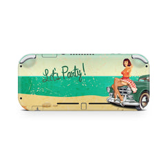 TACKY DESIGN Nintendo Switch Lite Skin Wrap | Retro Pin - Up Girls Green 3M Vinyl Full Cover - Tackydesign