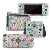 TACKY DESIGN Nintendo Switch Skin Wrap | Mosaic Blue 3M Vinyl Full Cover - Tackydesign