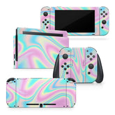 TACKY DESIGN Opal Iridescent Swirl Pattern Nintendo Switch Skin Wrap | 3M Vinyl Full Cover - Tackydesign