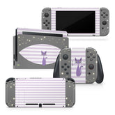 TACKY DESIGN Purple Cat Nintendo Switch Skin Wrap | Kawaii 3M Vinyl Full Cover - Tackydesign