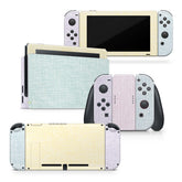 TACKY DESIGN Retro Pastel Nintendo Switch Skin Wrap | Color Blocking 3M Vinyl Full Cover - Tackydesign