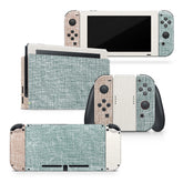 TACKY DESIGN Retro Pastel Nintendo Switch Skin Wrap | Color Blocking 3M Vinyl Full Cover - Tackydesign
