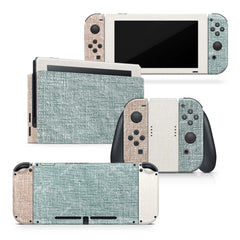 TACKY DESIGN Retro Pastel Nintendo Switch Skin Wrap | Color Blocking 3M Vinyl Full Cover - Tackydesign