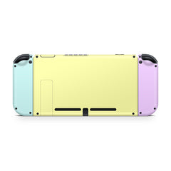 TACKY DESIGN Retro Pastel Nintendo Switch Skin Wrap | Color Blocking 3M Vinyl Full Cover - Tackydesign