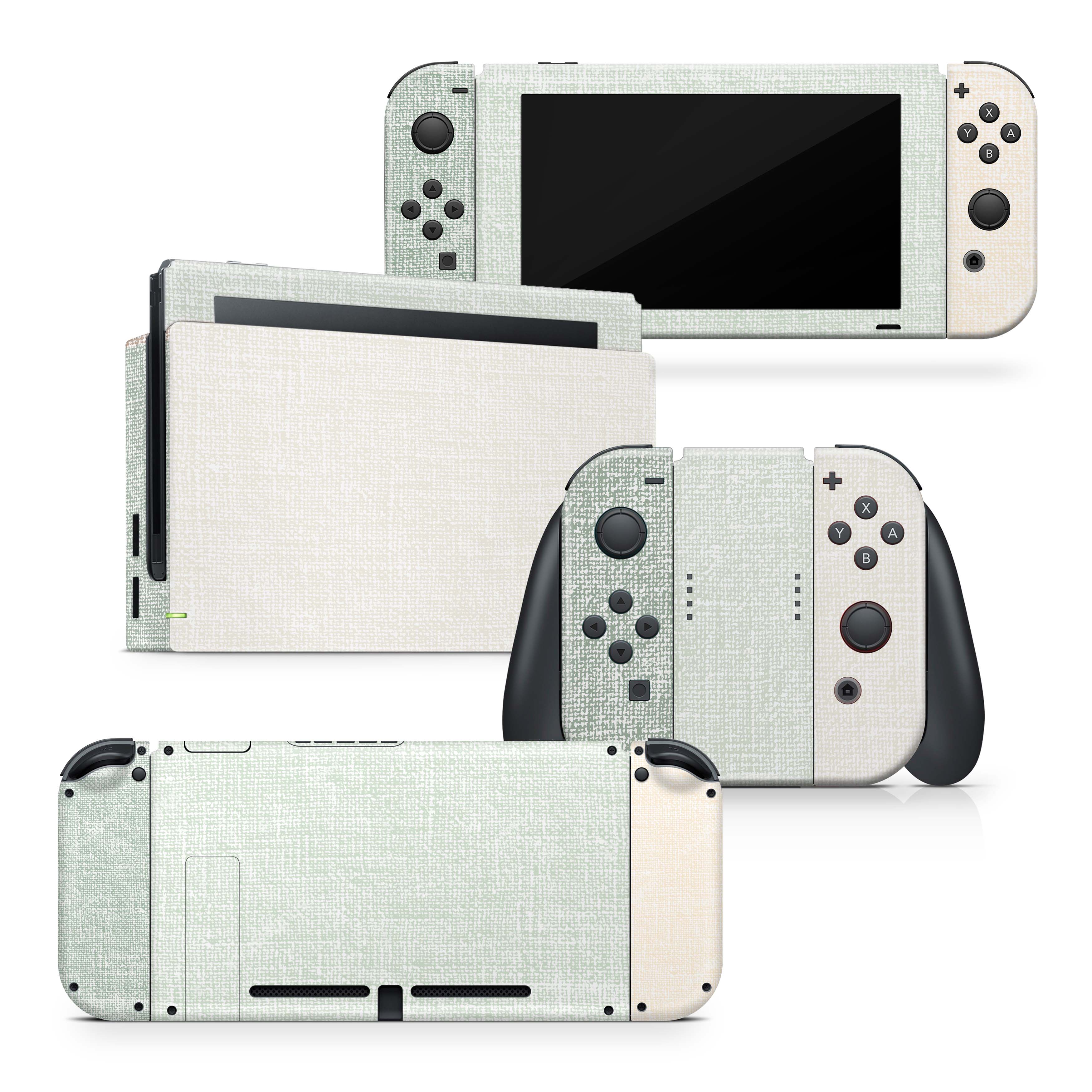 TACKY DESIGN Retro Pastel Nintendo Switch Skin Wrap | Color Blocking 3M Vinyl Full Cover - Tackydesign