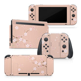 TACKY DESIGN Sakura Floral Nintendo Switch Skin Wrap | Beige 3M Vinyl Full Cover - Tackydesign