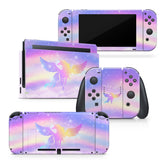 TACKY DESIGN Unicorn Rainbow Nintendo Switch Skin Wrap | Pastel 3M Vinyl Full Cover - Tackydesign