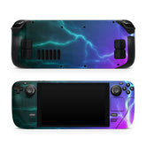 Thunder Crack Steam Deck skin, Blue Color Lightning Skin Kawaii Steam Deck Decal Full Wrap cover Vinyl 3m Sticker - Tackydesign