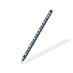 Apple Pencil skin blue leaf, Available for Gen 1 And Gen 2, High - Quality 3M Vinyl full wrap - Tackydesign