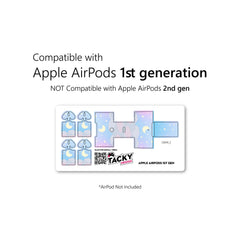 Clouds Apple Airpod Skins, Blue Airpods Sticker for airpods 1 & 2 Vinyl 3m, Airpods skin earbuds, Airpods Protective Full wrap Cover - Tackydesign