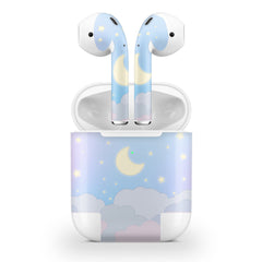 Clouds Apple Airpod Skins, Blue Airpods Sticker for airpods 1 & 2 Vinyl 3m, Airpods skin earbuds, Airpods Protective Full wrap Cover - Tackydesign
