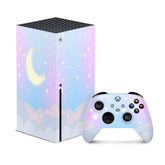 Clouds Xbox series x skin, Xbox sereis x sticker for Console controller, Vinyl 3m stickers Full wrap cover - Tackydesign