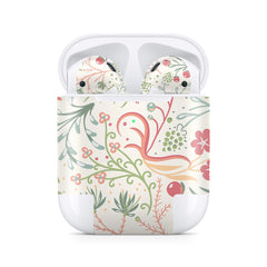 Floral Apple Airpod Skins, Flowery Airpods Sticker for airpods 1 & 2 Vinyl 3m, Airpods skin earbuds, Airpods Protective Full wrap Cover - Tackydesign