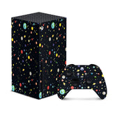Galaxy Xbox series x skin, Series s skin Planets, Vinyl 3m stickers Full wrap cover - Tackydesign