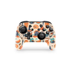 Halloween Nintendo Switch Pro Controller Skin spooky Pumpkin, Beige Witch pro controller Full cover 3m - Tackydesign