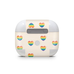 Hearts Apple Airpod Skins, Beige Airpods Sticker for Airpods 3 skin Vinyl 3m, Airpods skin earbuds, Airpods Protective Full wrap Cover - Tackydesign