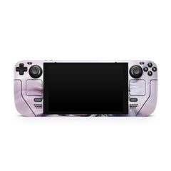 Kanagawa Wave Steam Deck skin, Kawaii Watercolor Purple Color Steam Deck Decal Full Cute Wrap cover Vinyl 3m Sticker - Tackydesign