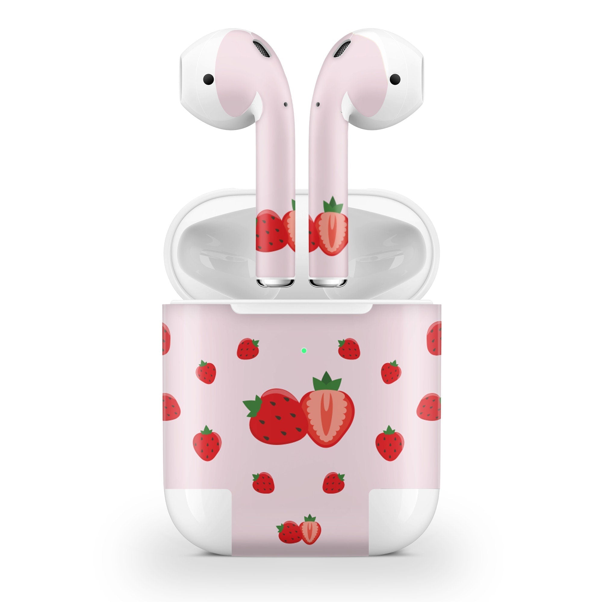 Kawaii Apple Airpod Skins, Pink Airpods Sticker for airpods 1 & 2 Vinyl 3m, Airpods skin earbuds, Airpods Protective Full wrap Cover - Tackydesign