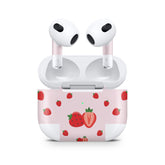 Kawaii Apple Airpod Skins, Pink Airpods Sticker for Airpods 3 skin Vinyl 3m, Airpods skin earbuds, Airpods Protective Full wrap Cover - Tackydesign