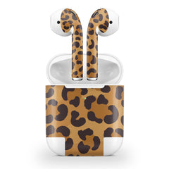 Leopard Apple Airpod Skins, Brown Airpods Sticker for airpods 1 & 2 Vinyl 3m, Airpods skin earbuds, Airpods Protective Full wrap Cover - Tackydesign